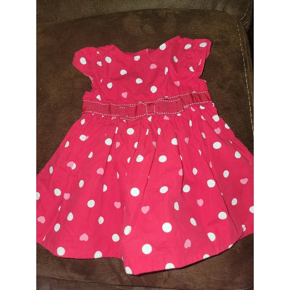 Gymboree valentine's day heart polka dot dress size 3 6 months